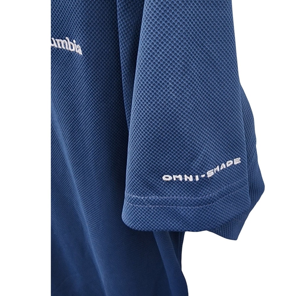 Columbia Mens Omni-Shade UPF 30 Polo Shirt Navy Blue XL New With Tags - Picture 3 of 6